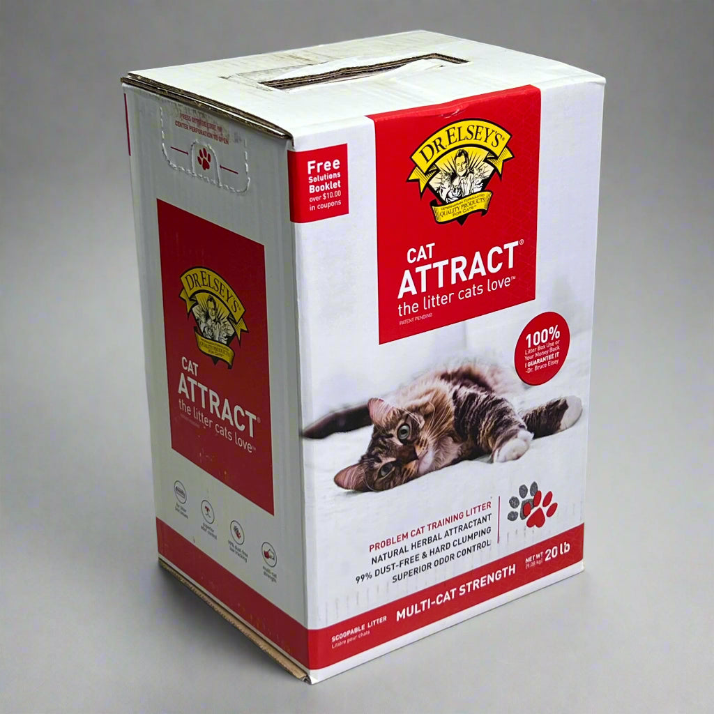 DR. ELSEY'S Precious Cat Attract Clumping Clay Cat Litter 20 Lb Red & White