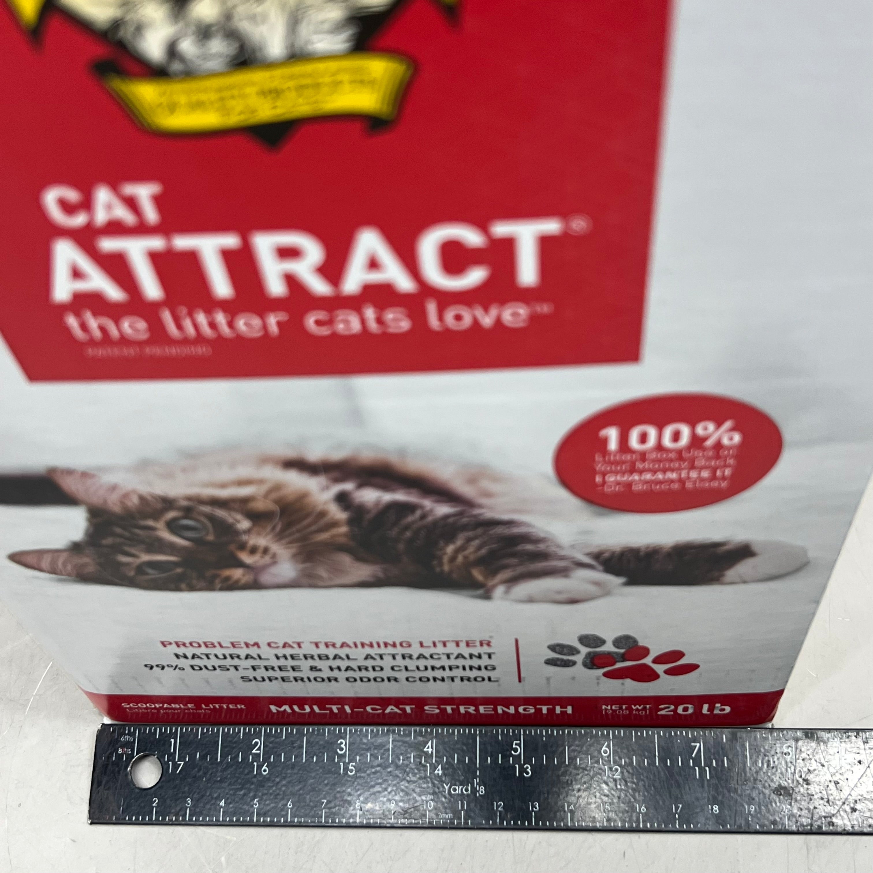 DR. ELSEY'S Precious Cat Attract Clumping Clay Cat Litter 20 Lb Red & White