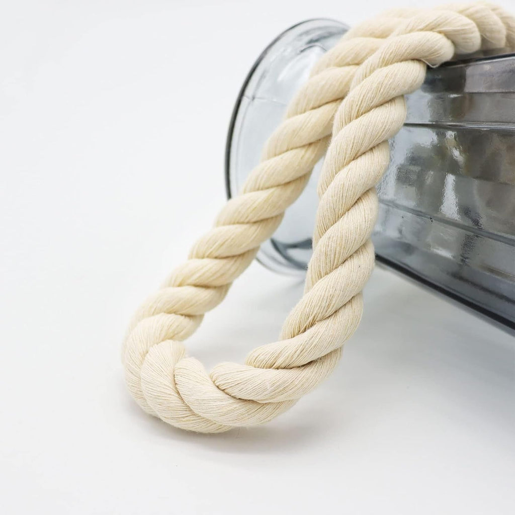 1OO% Natural Cotton Rope 1/2 Inch X 198 Feet Strong Soft Cotton Cord for DIY Crafts Gardening Hammock Home Decorating, Macrame,Projects Pet Toys,White Rope Hendrix Arts