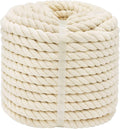 1OO% Natural Cotton Rope 1/2 Inch X 198 Feet Strong Soft Cotton Cord for DIY Crafts Gardening Hammock Home Decorating, Macrame,Projects Pet Toys,White Rope Hendrix Arts