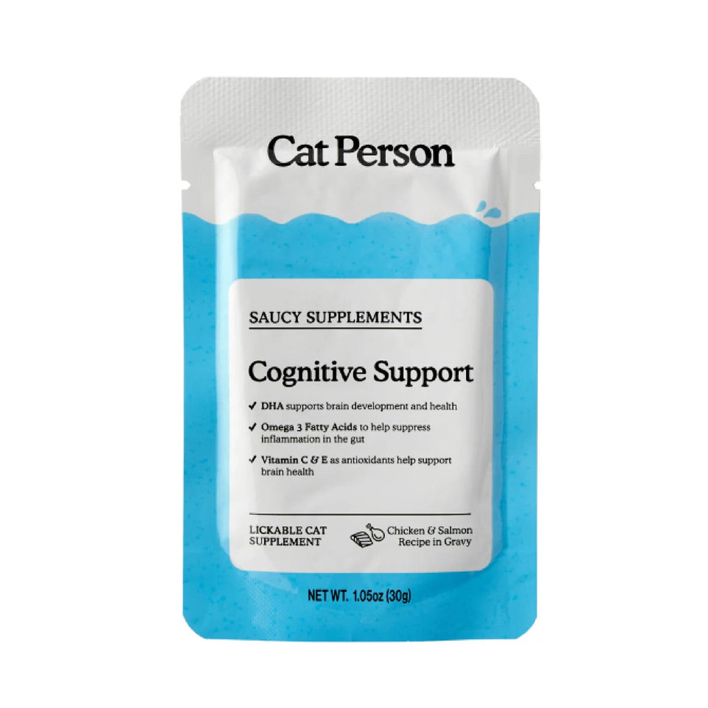 Cat Person Cat Supplement Cognitive Support Chicken & Salmon 1.05oz Pouch The Family Pet
