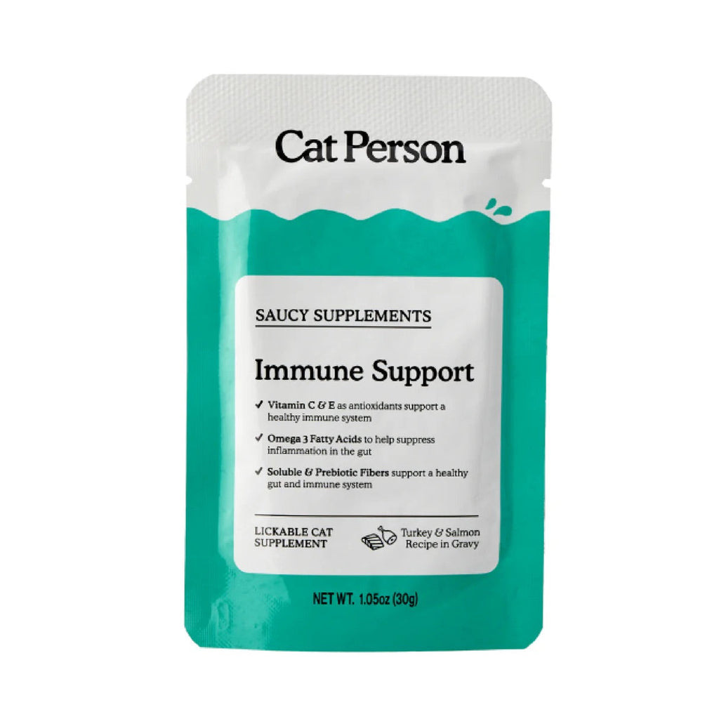 Cat Person Cat Supplement Immune Support Turkey & Salmon 1.05oz The Family Pet