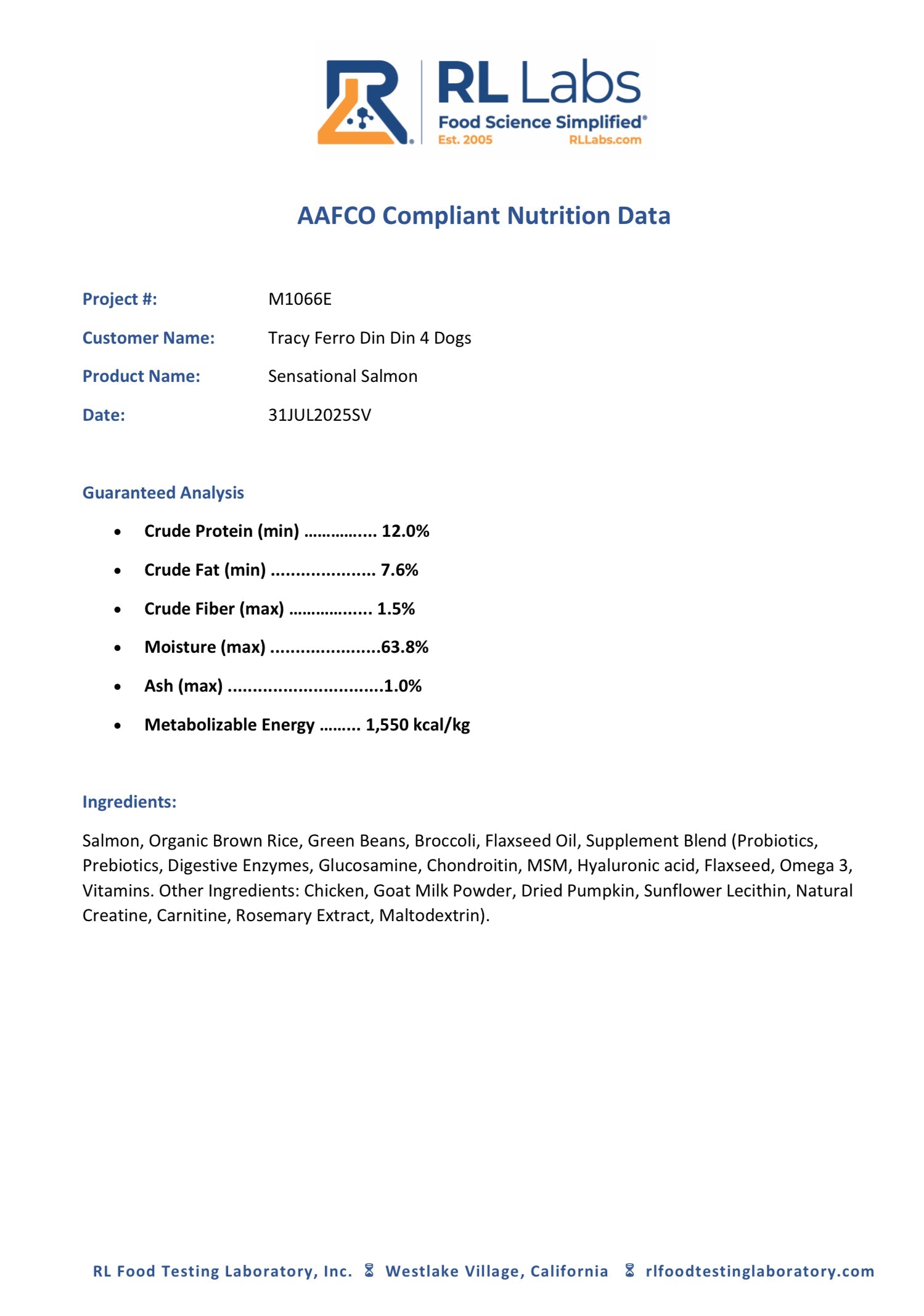 Variety Box, case includes 24, 8oz meals