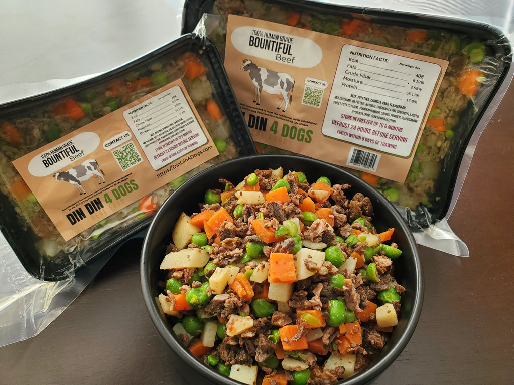 Bountiful Beef  - Sampler 8 pack Din Din 4 Dogs