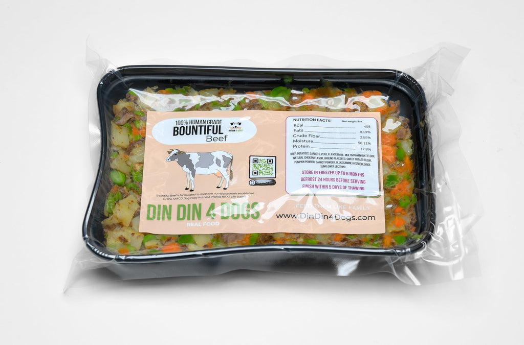 Bountiful Beef  - Sampler 8 pack Din Din 4 Dogs