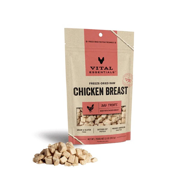 Chicken Breast Dog Treats by Vital Essentials -Freeze Dried The Pet Shop