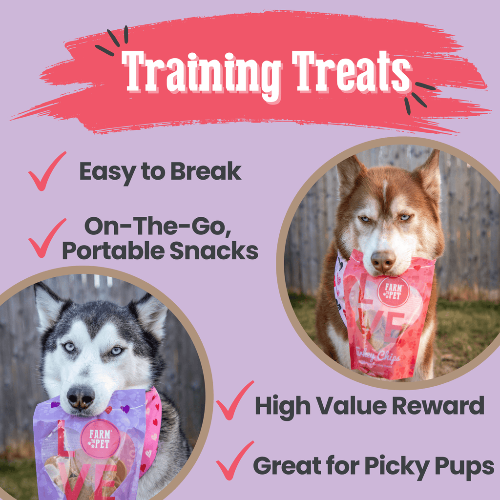 Single Ingredient Puppy Love Dog Treat Duo | Poultry Chip Variety Pack Farm To Pet