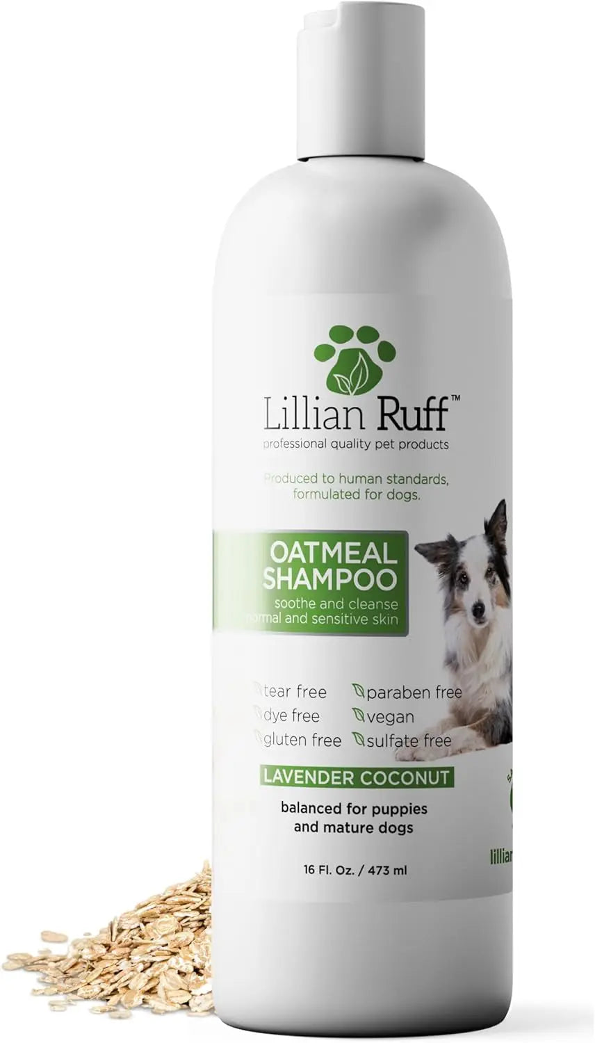 Lillian Ruff HypoCare+ Hypoallergenic Oatmeal Dog Shampoo & Conditioner Set