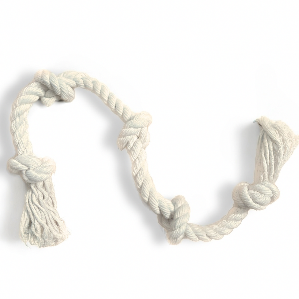 Boba & Vespa 100% Organic Cotton Rope Dog Toy - 5 Sizes