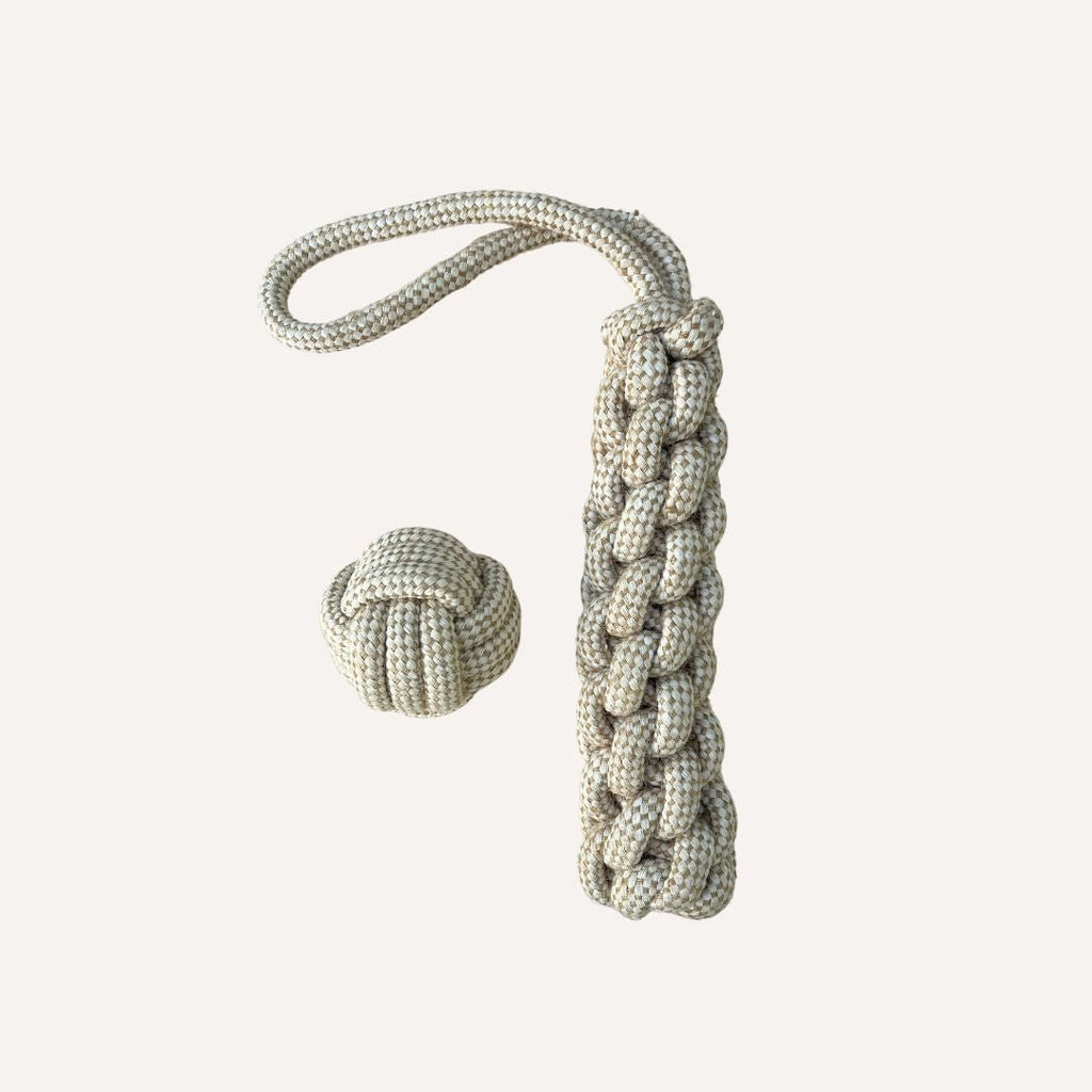 Tilley + Me Indestructible Hemp Rope Tug Toy - Sustainable and Non-Toxic Pet Toy Tilley + Me