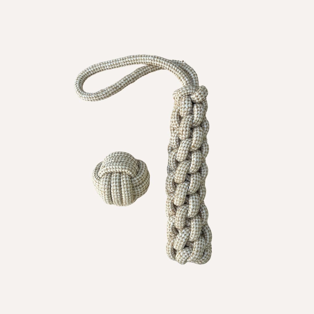 Tilley + Me Indestructible Hemp Rope Tug Toy - Sustainable and Non-Toxic Pet Toy Tilley + Me