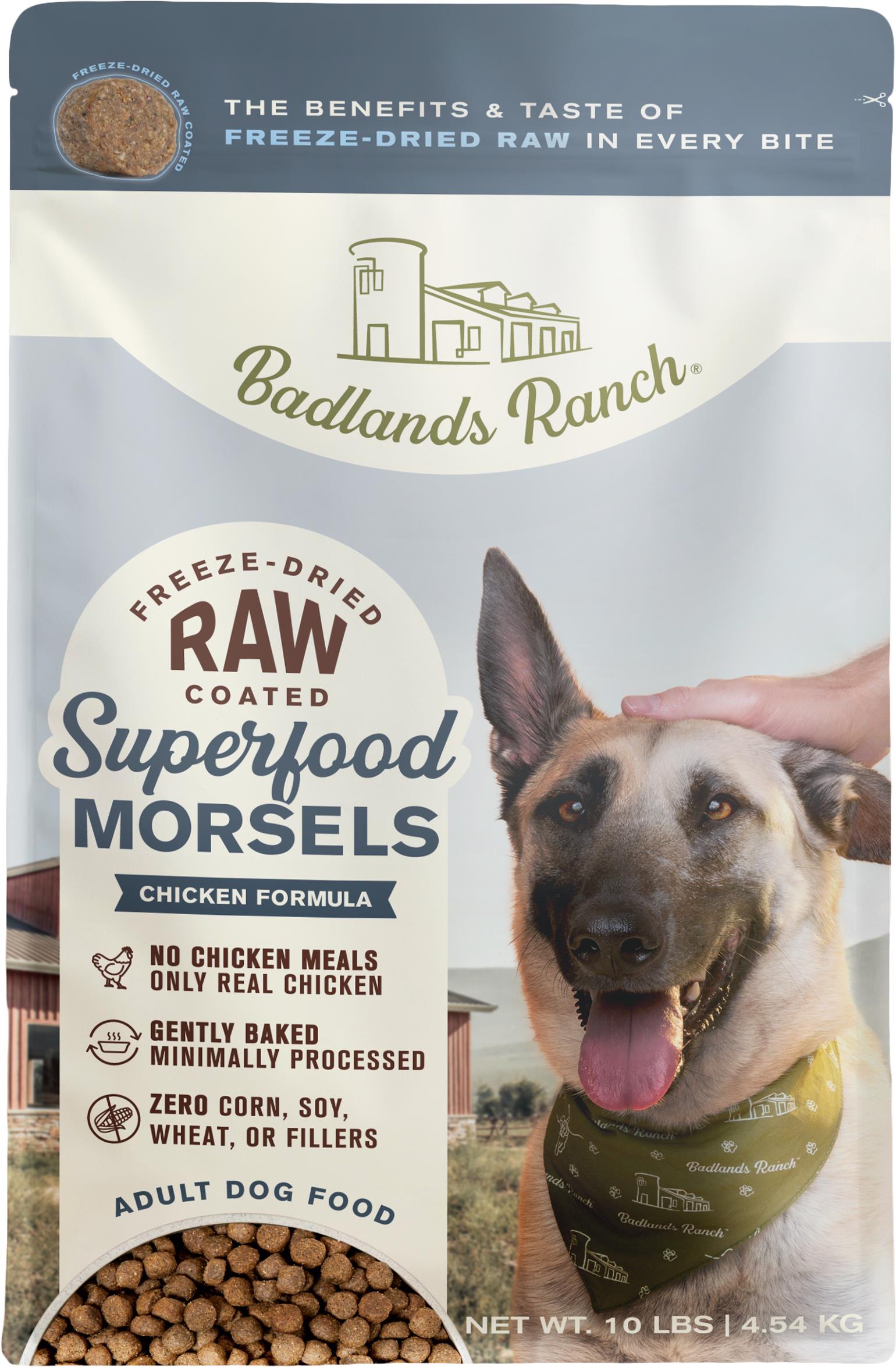 Superfood Complete Raw Coated Morsels, Chicken Dog Food