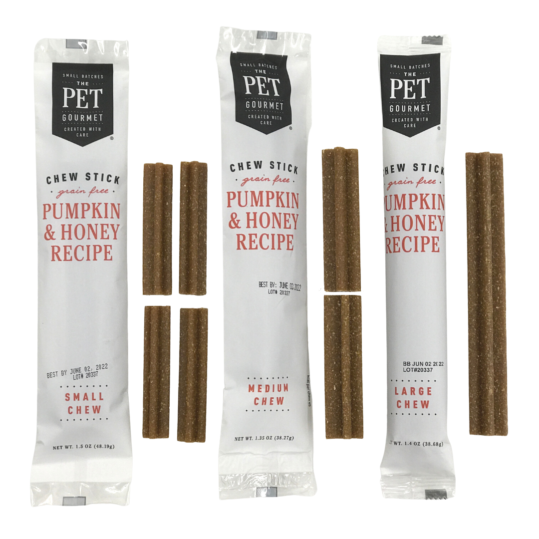 Pumpkin & Honey Chew Sticks The Pet Gourmet®