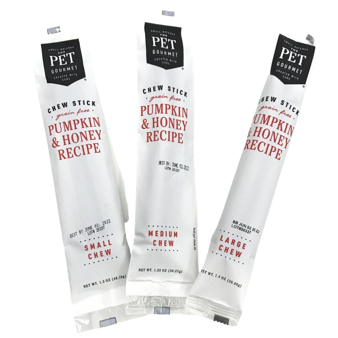 Pumpkin & Honey Chew Sticks The Pet Gourmet®