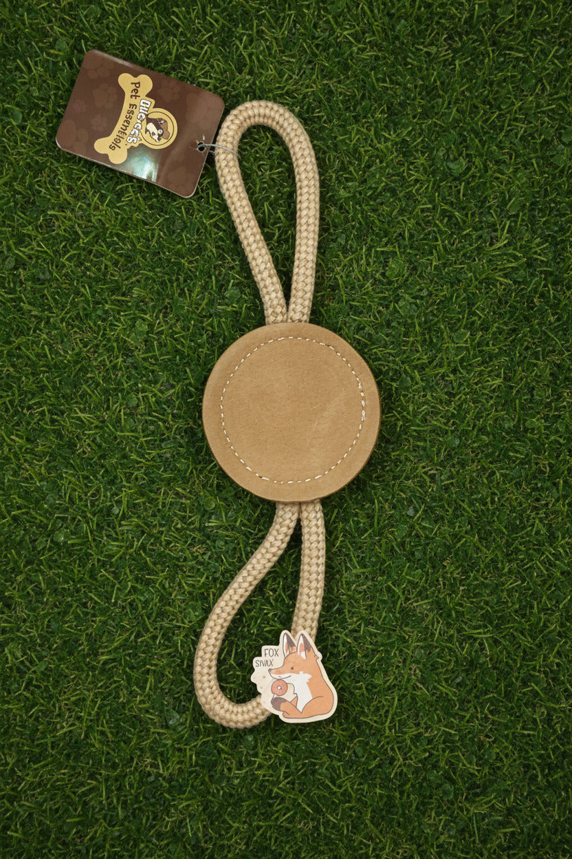 Buc-ee's Natural Disc Dog Toy Fox Snax