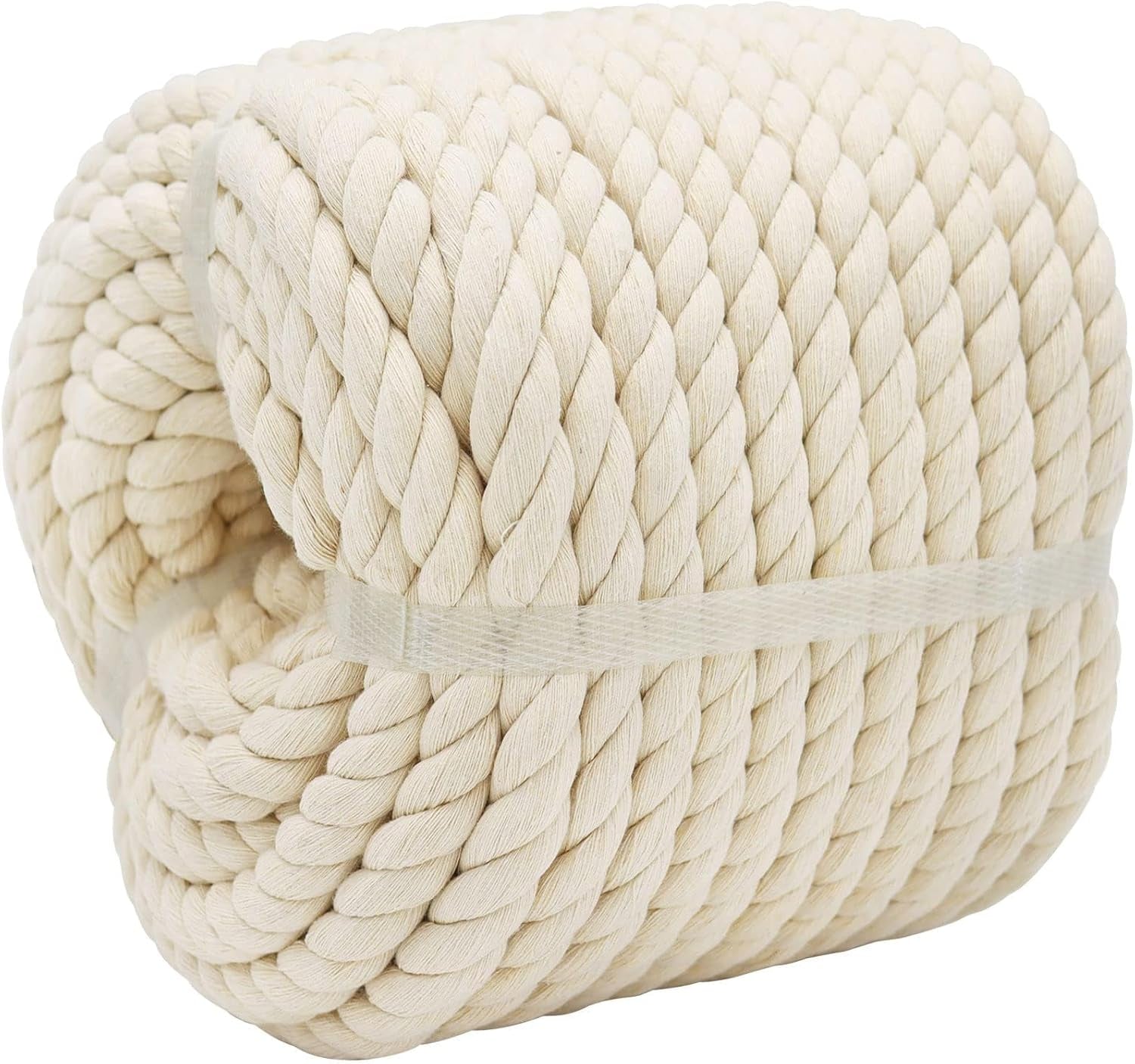 1OO% Natural Cotton Rope 1/2 Inch X 198 Feet Strong Soft Cotton Cord for DIY Crafts Gardening Hammock Home Decorating, Macrame,Projects Pet Toys,White Rope Hendrix Arts