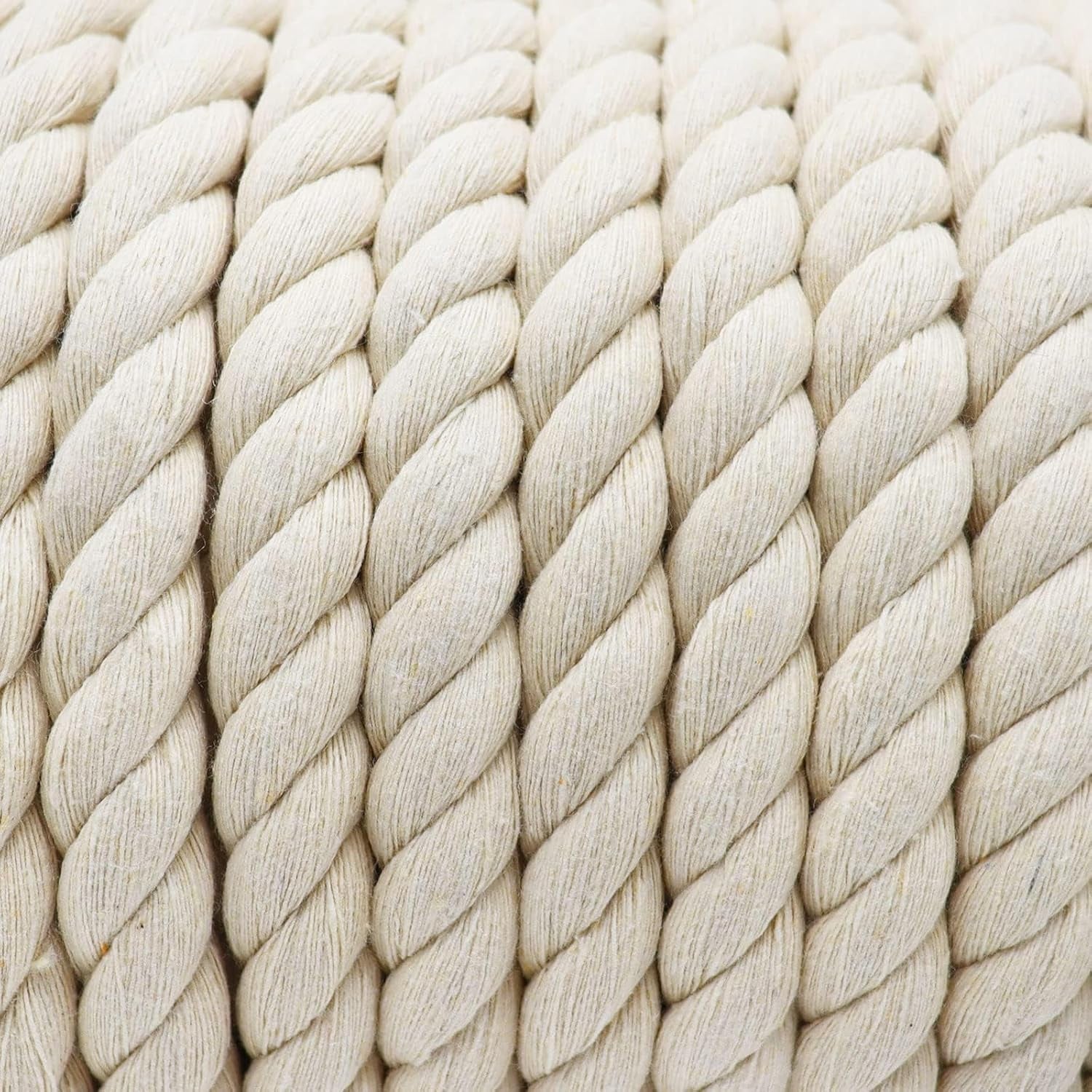 1OO% Natural Cotton Rope 1/2 Inch X 198 Feet Strong Soft Cotton Cord for DIY Crafts Gardening Hammock Home Decorating, Macrame,Projects Pet Toys,White Rope Hendrix Arts