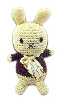 Knit Knacks Organic Cotton Pet & Dog Toys, "Easter Group" (Choose from: Choco Bunny, Foo Foo Bunny, Baby Duck, 2 Different Lambs, or Goat) As You Wish Apparel