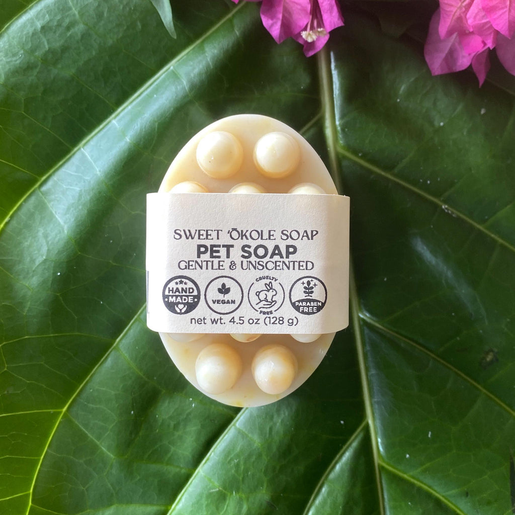 Natural Pet Shampoo, Sensitive Skin Dog & Cat Soap, Gentle Unscented Pet Wash