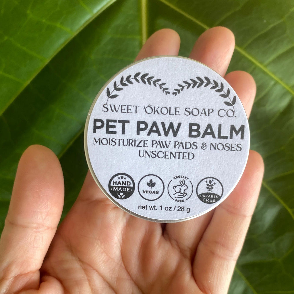 Natural Pet Paw Balm, Moisturizing Paw Salve for Dogs or Cats