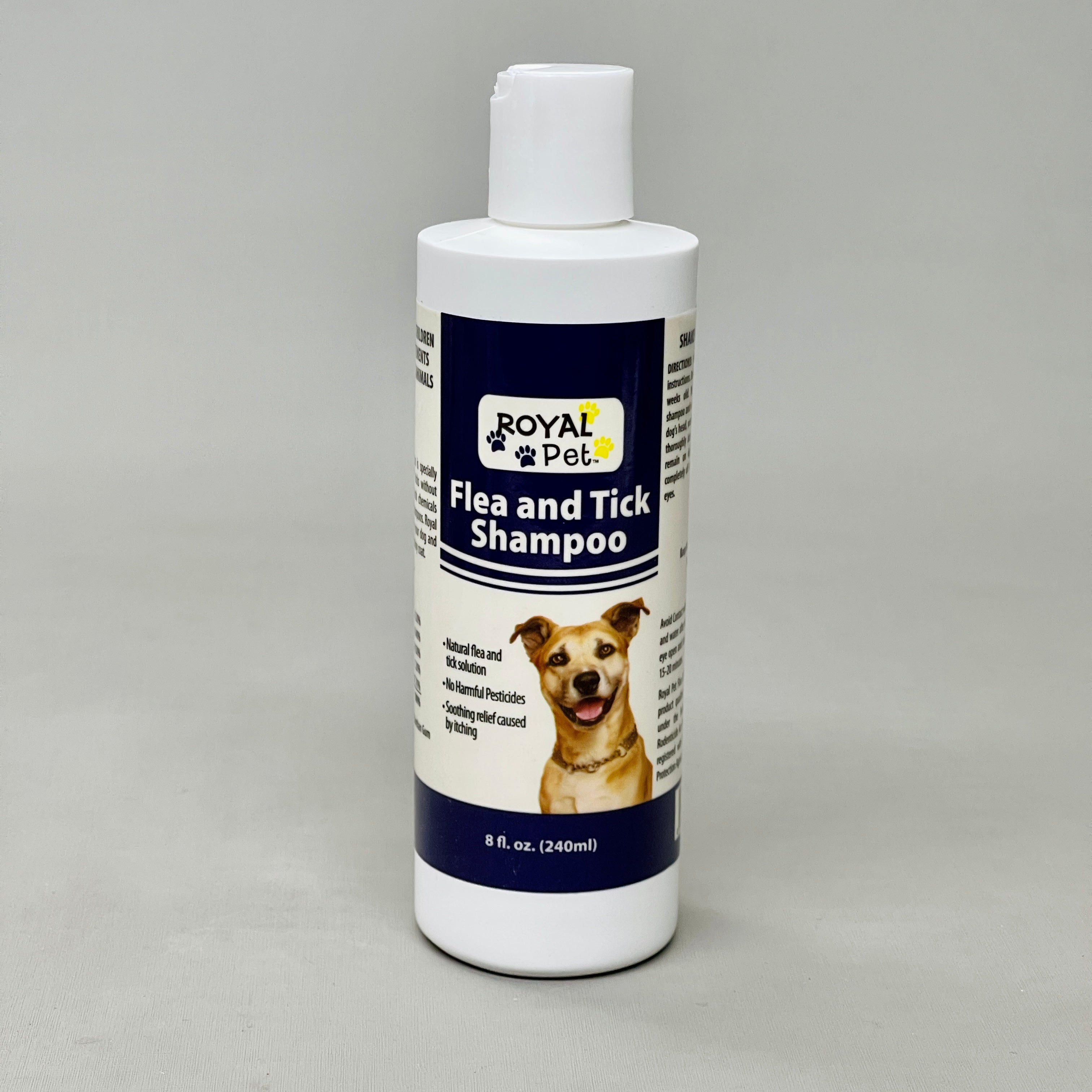 Z@ ROYAL PET Natural Flea & Tick Shampoo for Dogs USA 8 fl oz