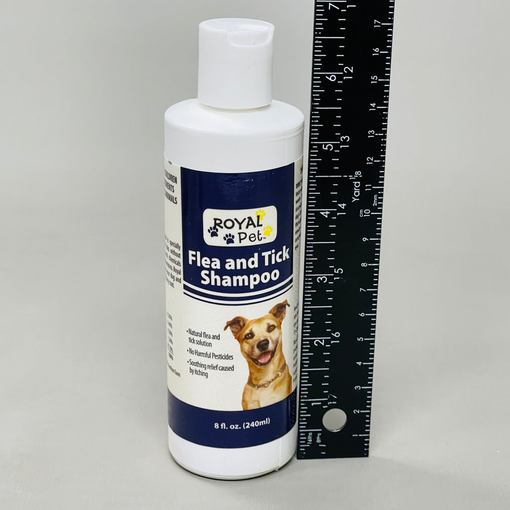 Z@ ROYAL PET Natural Flea & Tick Shampoo for Dogs USA 8 fl oz
