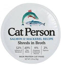 Cat Person Cat Shredded Salmon & Mackerel In Broth 2.75oz The Family Pet