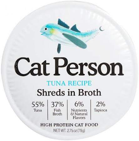 Cat Person Cat Shredded Tuna In Broth 2.75oz The Family Pet