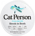 Cat Person Cat Shredded Tuna In Broth 2.75oz The Family Pet