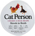 Cat Person Cat Shredded Chicken & Duck In Broth 2.75oz The Family Pet